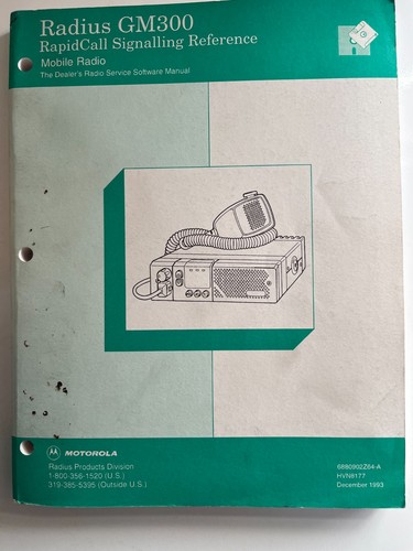 Motorola radius gm300 rapid - radius,